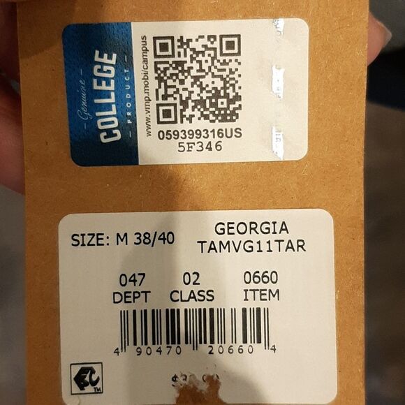 Rivalry Threads Black and Gray Georgia Bulldog Pull Over  NWT - Picture 5 of 11